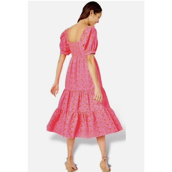 Lilly Pulitzer Kina Babydoll Eyelet Midi Dress - Picture 2 of 5